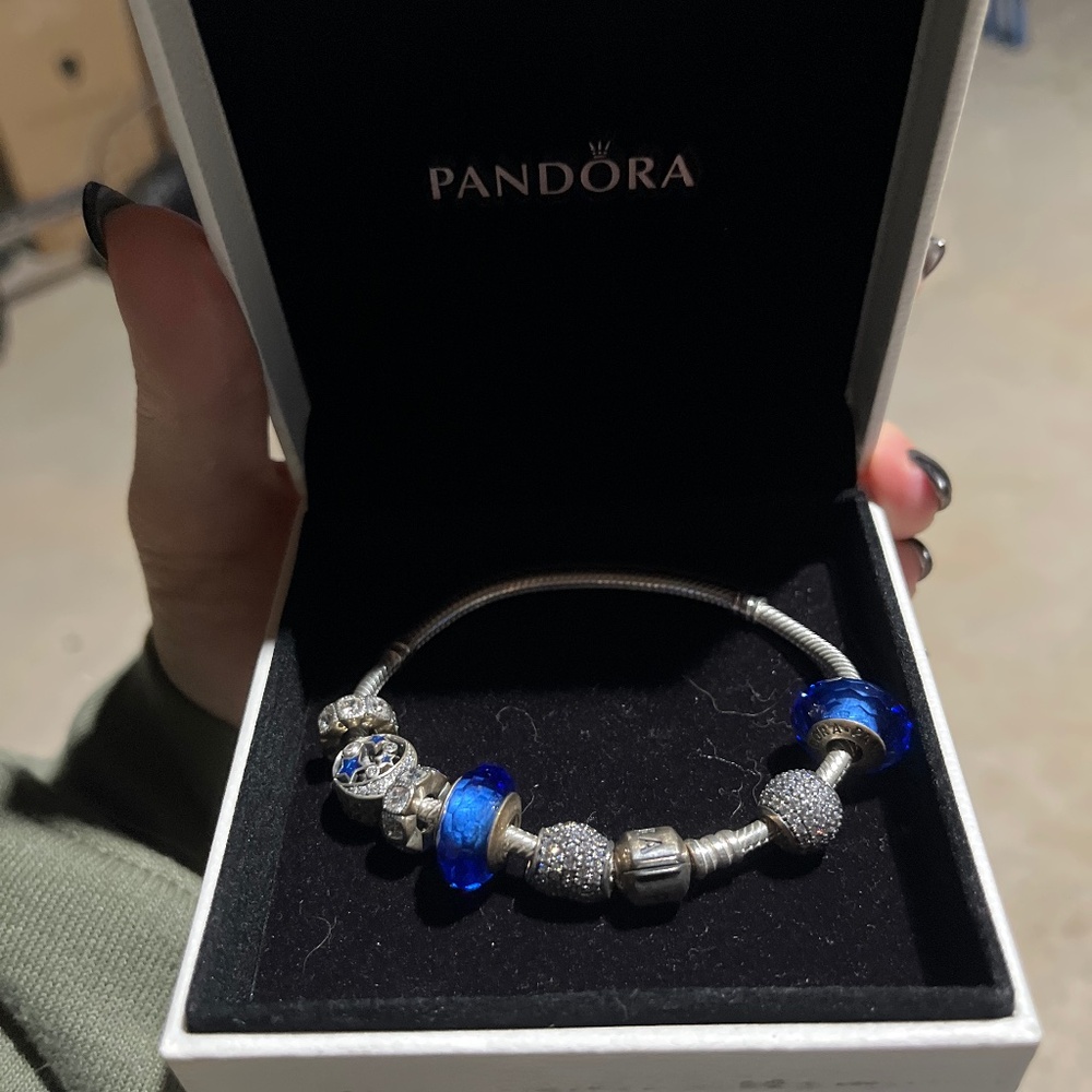Pandora bracelet and charms